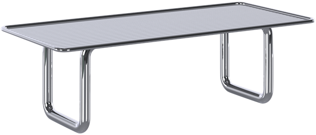 Chrome Helix Dining Table
